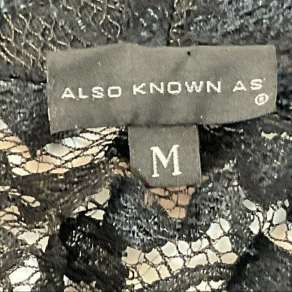 Vintage Also Know As Sheer floral one button closure blouse top size Medium - Picture 11 of 13